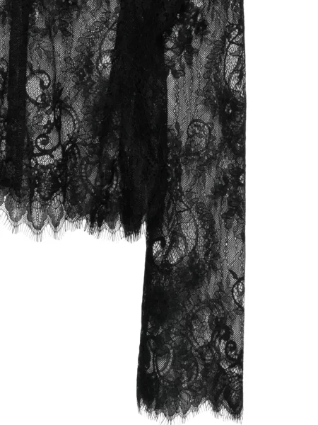 Bluză Alchemy cu model floral din dantelă negru