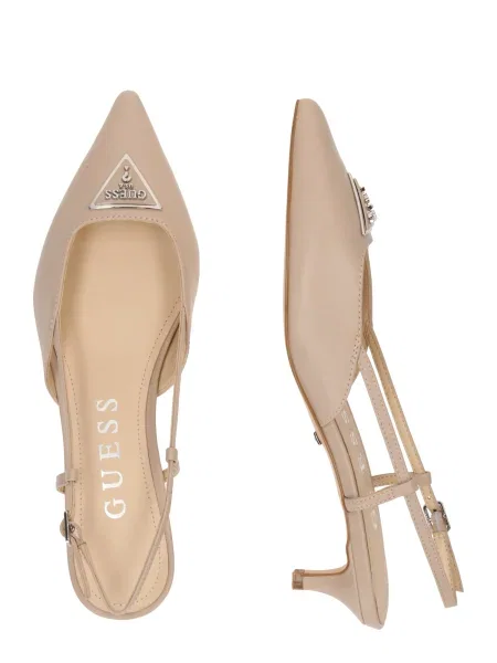 Sandale Guess cu toc jos bej