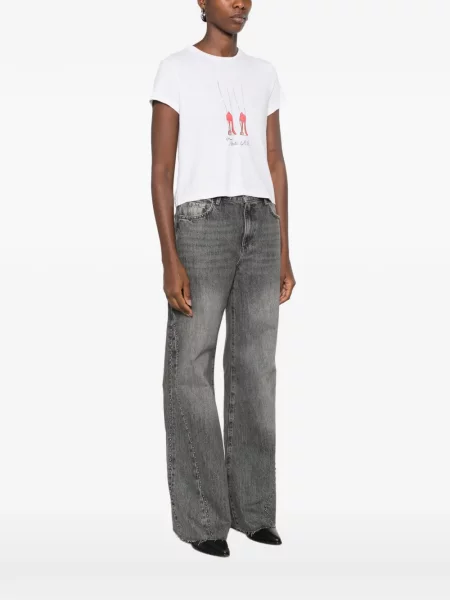 Tricou Re/done cu imagine alb