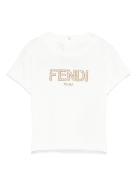 Koszulka dziecięca Fendi biała