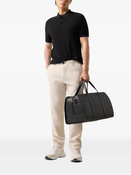 Tricou polo Bogner tricotate negru