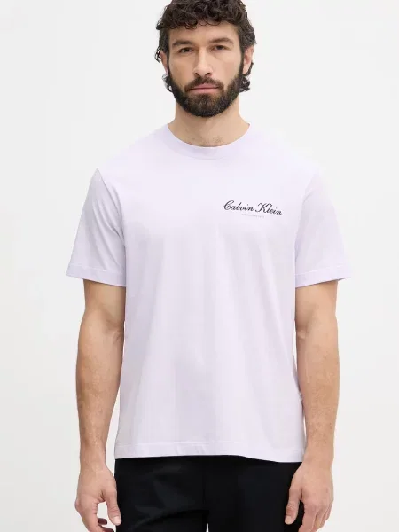 Calvin Klein Jeans tričko fialové