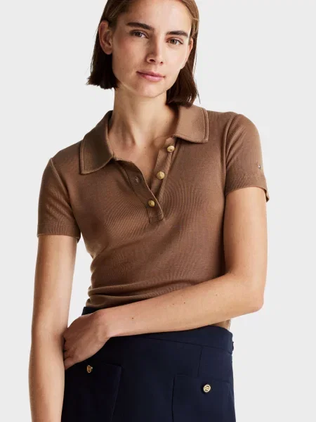 Поло Tommy Hilfiger коричневое