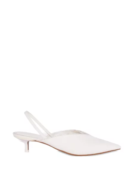 Pantofi cu toc Neous slingback alb