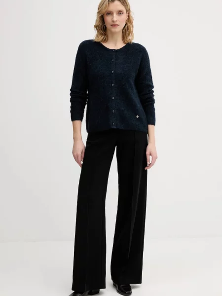 Кардиган з додаванням вовни альпаки Mos Mosh Almine легкий синій