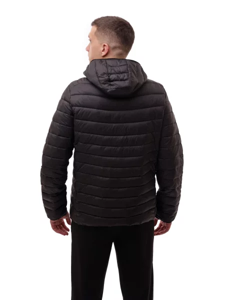 Демісезонна куртка LUMO текстиль/поліестер чорний