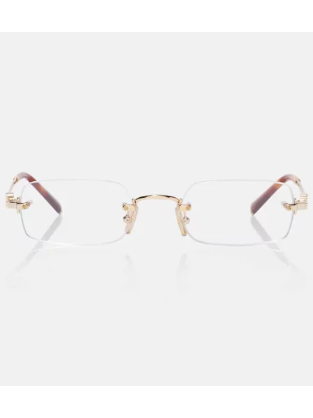 Ochelari de soare Miu Miu auriu