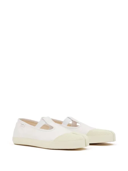 Sneakerși Maison Margiela din canvas alb