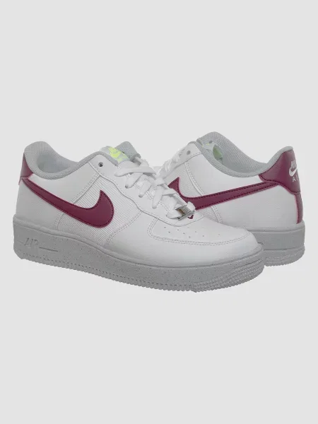 Кожаные кроссовки Nike Air Force 1 белые