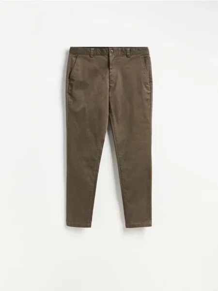 Reserved Pantaloni skinny din majoritar cacao-cu-lapte