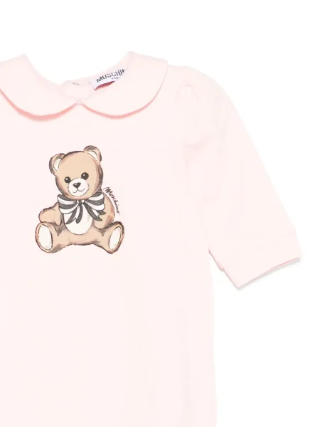 Piżama dziecięca Moschino różowa