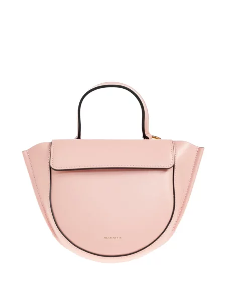 Geanta de piele Wandler din piele roz