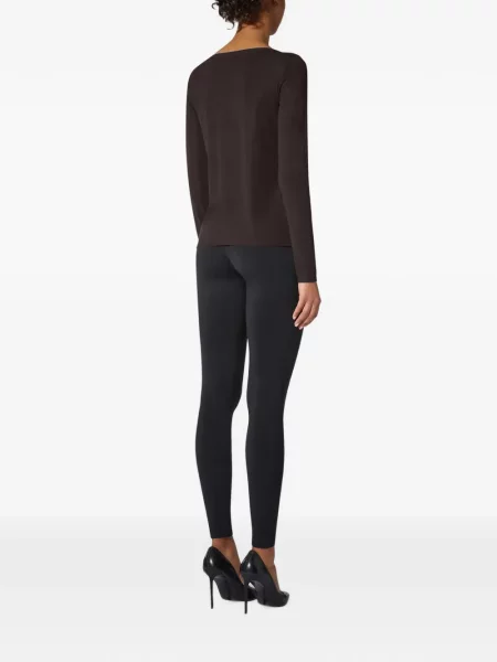 Lung tricou Wolford maro