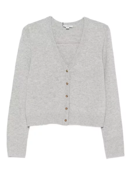 Cardigan Vince cu decolteu în V gri