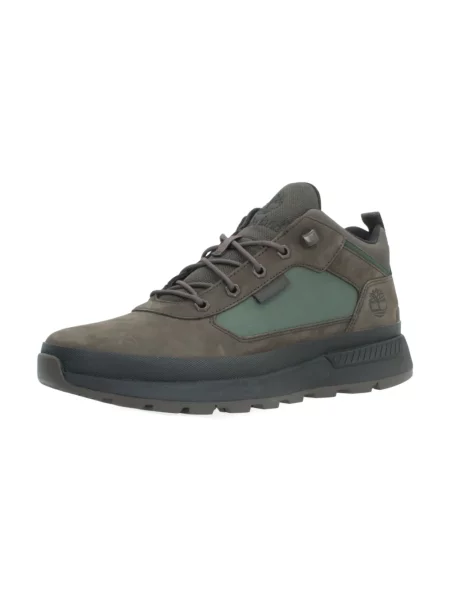 Sneakersy Timberland sznurowane skórzane brązowe
