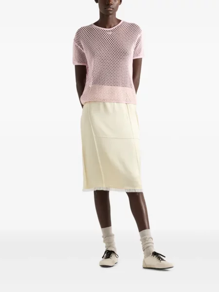 Tricou Prada plasă roz