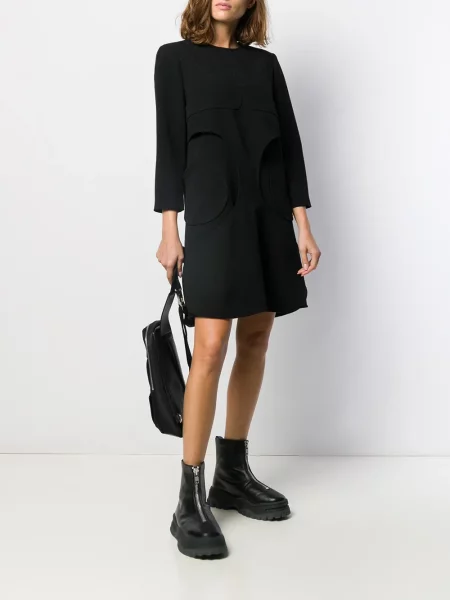 Rochie mini Courreges de costum negru