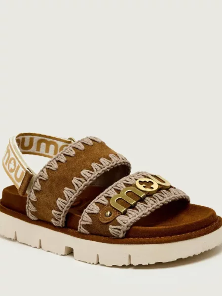 MOU Sandale Bio | piele întoarsă maro