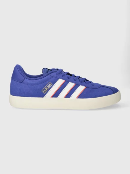 Велурени маратонки adidas VL COURT синьо