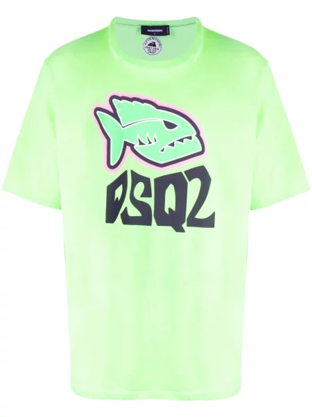 Tricou Dsquared2 cu imagine verde