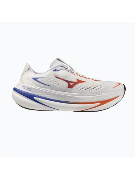 Încălțăminte de alergare pentru bărbați Mizuno Sky Prime gf white/orange/royal blue alb