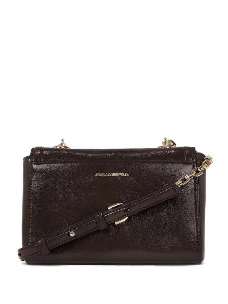 Crossbody torbica Karl Lagerfeld K/Autograph smeđa