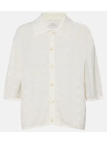Cardigan Loulou De Saison tricotate alb