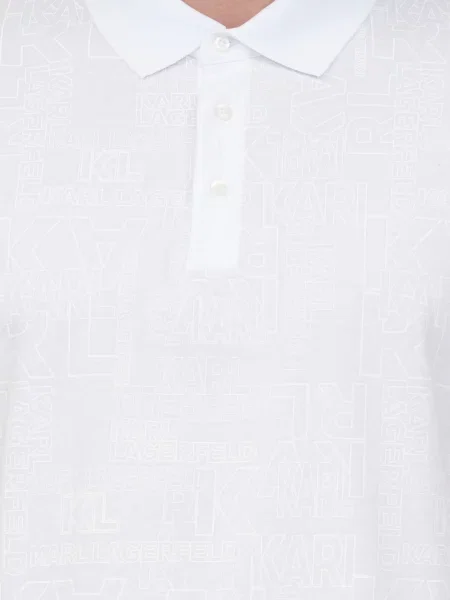 Поло Karl Lagerfeld белое