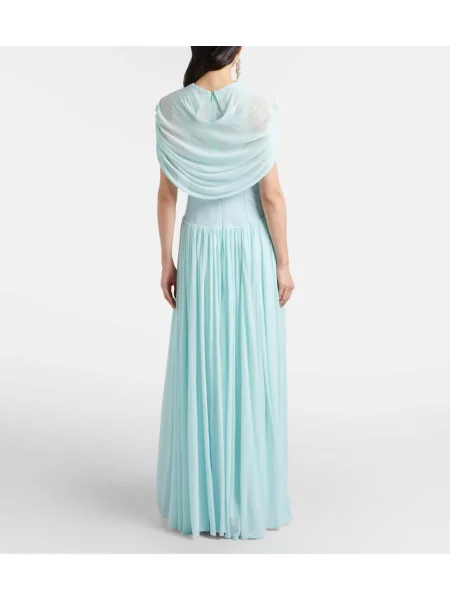 Rochie Simkhai plisată albastru