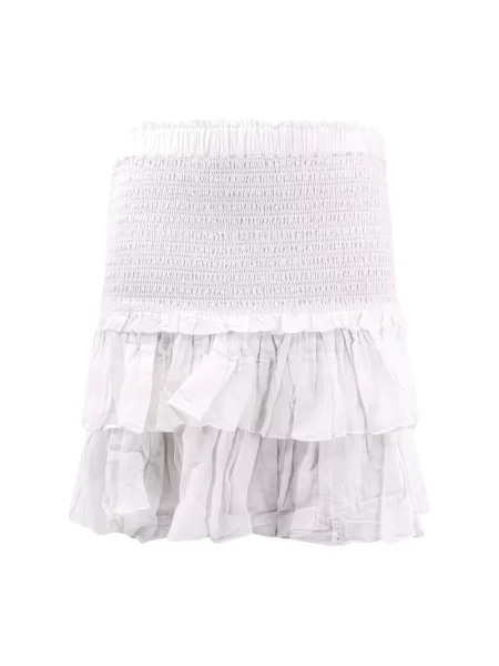 Spódnica Isabel Marant Etoile z falbankami biała