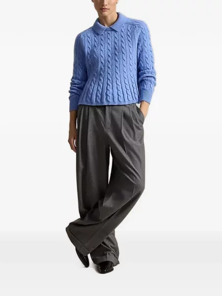 Μικρός μάλλινο polo Polo Ralph Lauren με σχέδιο μπλε