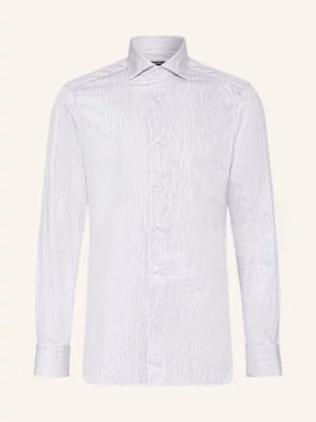 Zegna Koszula Slim Fit rot różowa