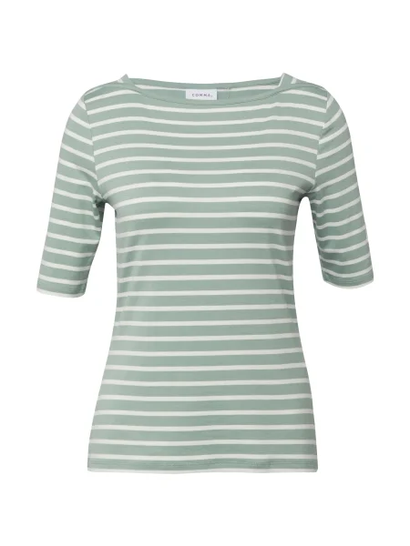 COMMA Majica petrol bela