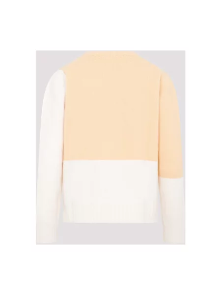 Sweter Jil Sander wełniany pomarańczowy