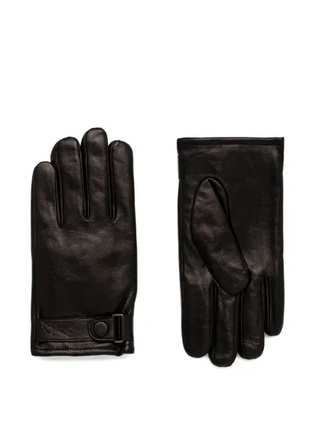Mănuși Armani Exchange cu cataramă cu bretele negru