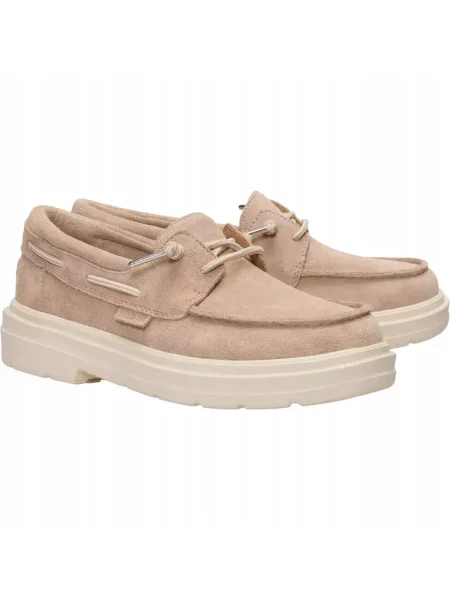 HeyDude Mokasyny Sienna Boat Suede beżowe