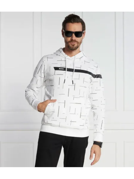 BOSS GREEN Hanorac Soody 1 alb