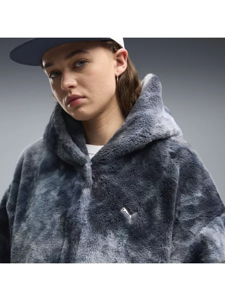 PUMA kurtka Street Glam Highloft o kroju oversize Odzież S szary