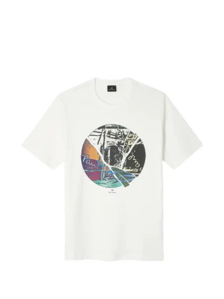 Tricou Ps Paul Smith cu imagine alb