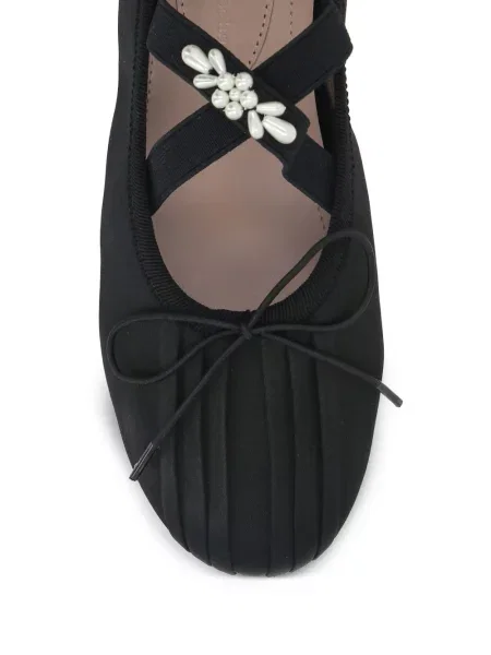 Balerini Simone Rocha cu perle negru