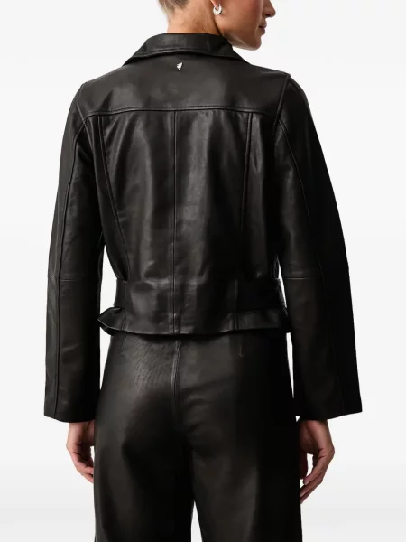 Cu centură geanta de piele Mos Mosh negru