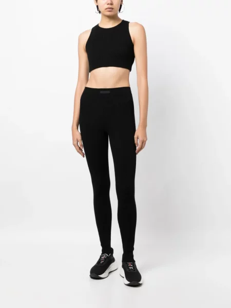 Decupat top Fear Of God Essentials cu autograf negru