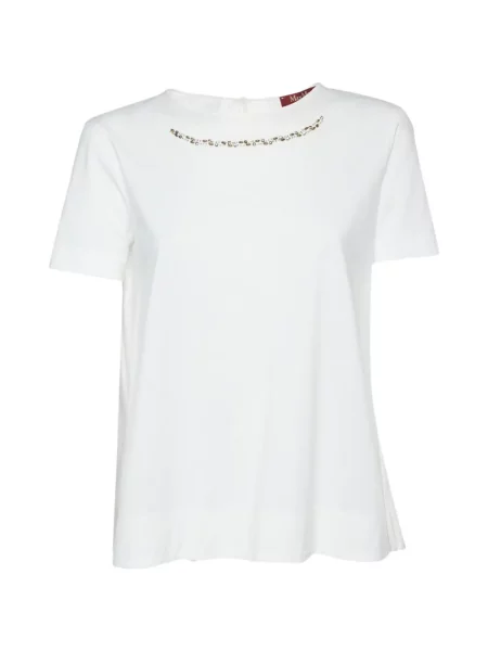 Scurt top Max Mara cu legături alb