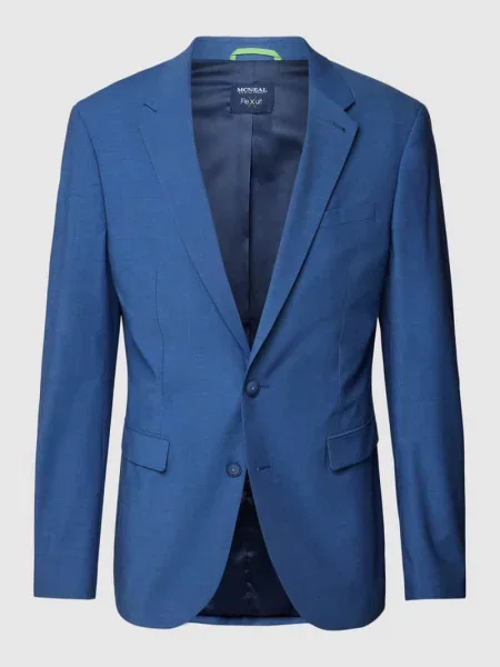 Marynarka na 2 o kroju slim fit z z patką Mcneal niebieska