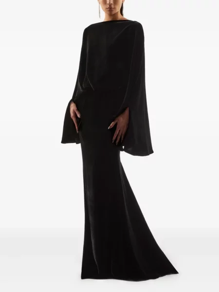 Rochie maxi Taller Marmo drapată negru