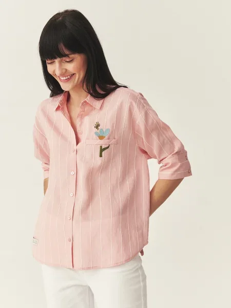 TATUUM Tricou pastel roz