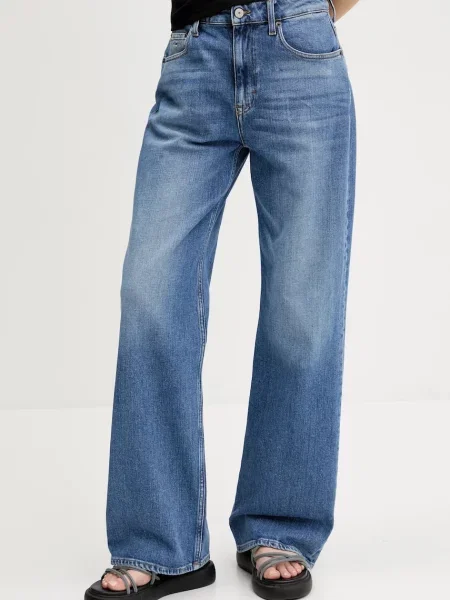 Tommy Jeans jeans high waist albastru