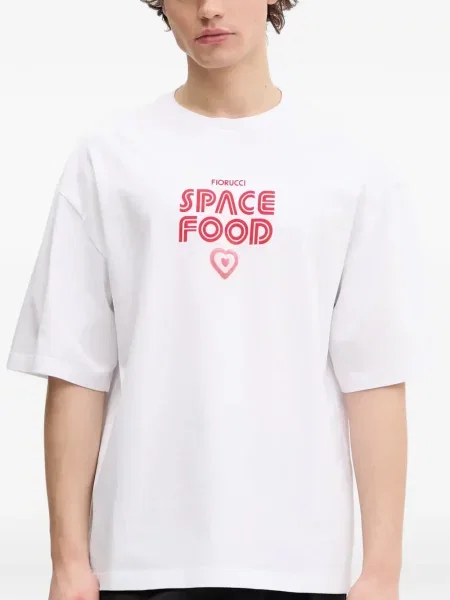 Tricou Fiorucci cu imagine alb