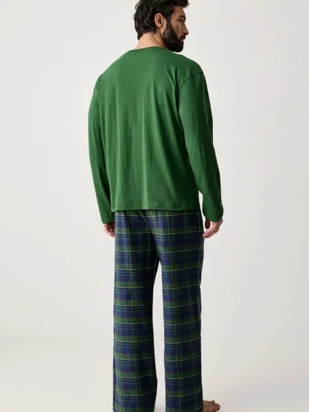 Tommy Hilfiger dvojdielne pyžamo pánske zelená