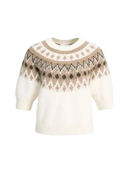 Sweter Yaya z nadrukiem beżowy